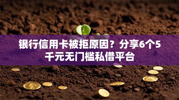 银行信用卡被拒原因?分享6个5千元无门槛私借平台 银行信用卡被拒原因?分享6个5千元无门槛私借平台