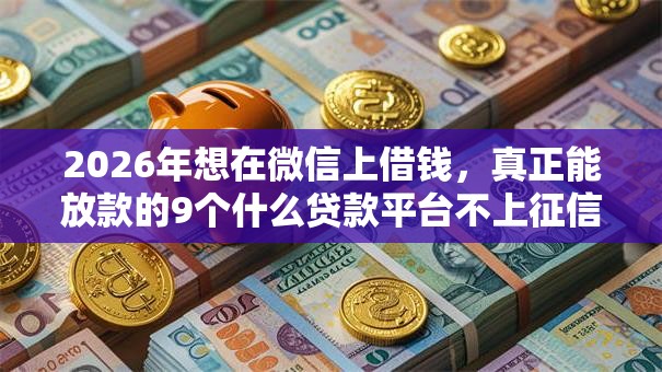 2026年想在微信上借钱,真正能放款的9个什么贷款平台不上征信推荐 2026年想在微信上借钱,真正能放款的9个什么贷款平台不上征信推荐