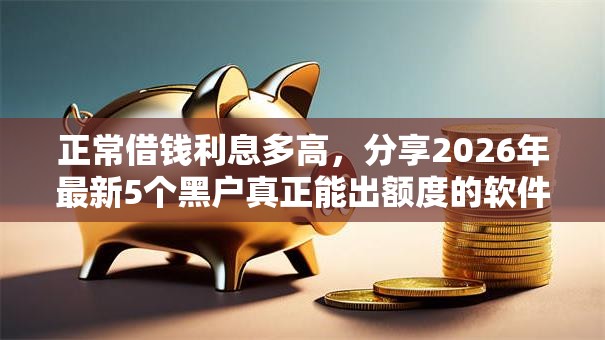 正常借钱利息多高,分享2026年最新5个黑户真正能出额度的软件 正常借钱利息多高,分享2026年最新5个黑户真正能出额度的软件