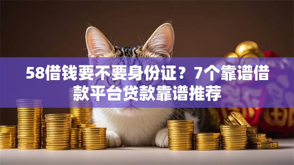 58借钱要不要身份证?7个靠谱借款平台贷款靠谱推荐 58借钱要不要身份证?7个靠谱借款平台贷款靠谱推荐