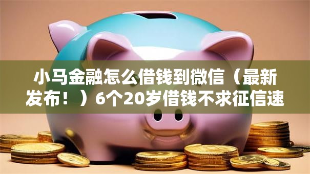 小马金融怎么借钱到微信（最新发布！）6个20岁借钱不求征信速借软件
