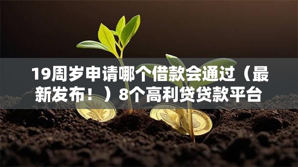 19周岁申请哪个借款会通过(最新发布!)8个高利贷贷款平台 19周岁申请哪个借款会通过(最新发布!)8个高利贷贷款平台