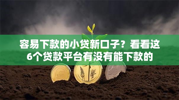 容易下款的小贷新口子?看看这6个贷款平台有没有能下款的 容易下款的小贷新口子?看看这6个贷款平台有没有能下款的