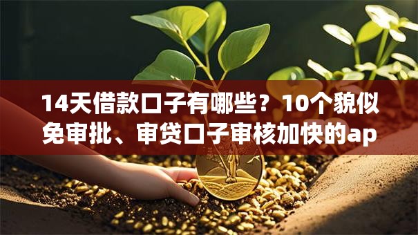 14天借款口子有哪些?10个貌似免审批、审贷口子审核加快的app合集 14天借款口子有哪些?10个貌似免审批、审贷口子审核加快的app合集