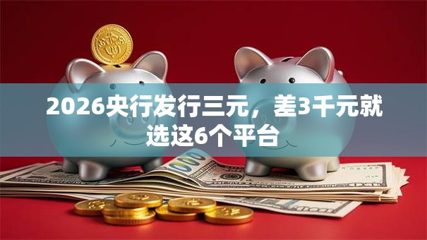 2026央行发行三元，差3千元就选这6个平台