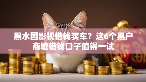 黑水国影视借钱买车？这6个黑户商城借钱口子值得一试