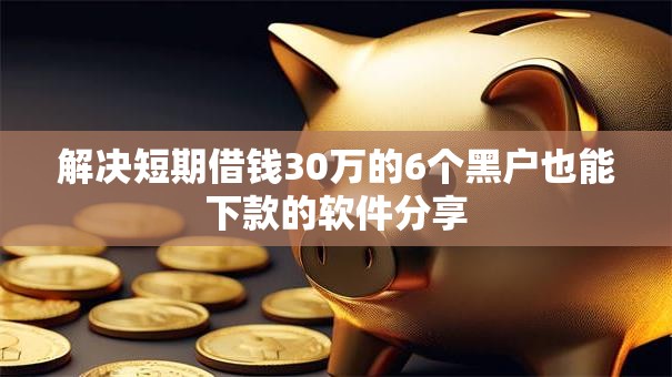 解决短期借钱30万的6个黑户也能下款的软件分享