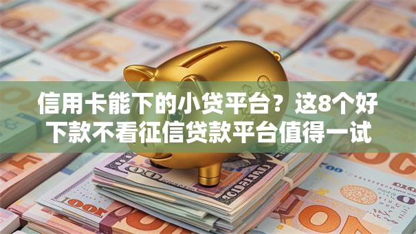 信用卡能下的小贷平台?这8个好下款不看征信贷款平台值得一试 信用卡能下的小贷平台?这8个好下款不看征信贷款平台值得一试