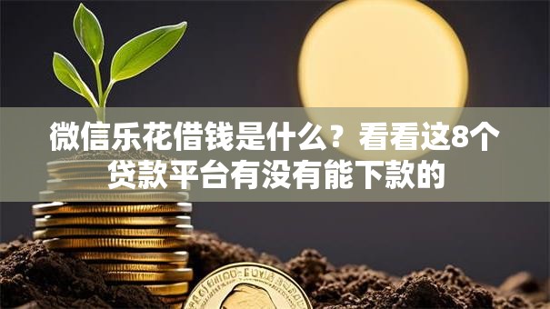 微信乐花借钱是什么?看看这8个贷款平台有没有能下款的 微信乐花借钱是什么?看看这8个贷款平台有没有能下款的