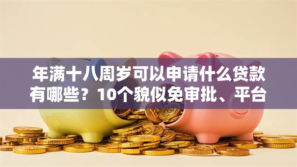 年满十八周岁可以申请什么贷款有哪些?10个貌似免审批、平台贷款靠谱合集 年满十八周岁可以申请什么贷款有哪些?10个貌似免审批、平台贷款靠谱合集