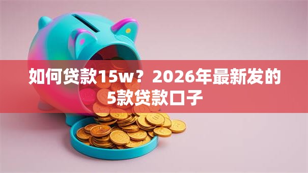 如何贷款15w?2026年最新发的5款贷款口子 如何贷款15w?2026年最新发的5款贷款口子