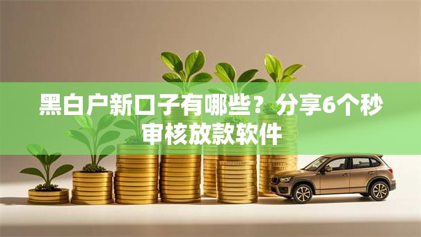 黑白户新口子有哪些?分享6个秒审核放款软件 黑白户新口子有哪些?分享6个秒审核放款软件