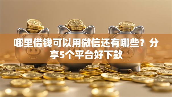 哪里借钱可以用微信还有哪些?分享5个平台好下款 哪里借钱可以用微信还有哪些?分享5个平台好下款
