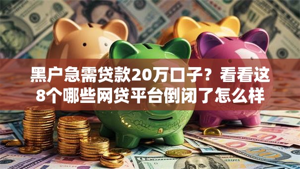 黑户急需贷款20万口子?看看这8个哪些网贷平台倒闭了怎么样 黑户急需贷款20万口子?看看这8个哪些网贷平台倒闭了怎么样