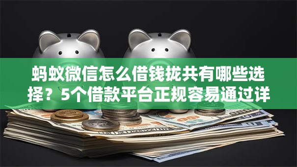 蚂蚁微信怎么借钱拢共有哪些选择?5个借款平台正规容易通过详解 蚂蚁微信怎么借钱拢共有哪些选择?5个借款平台正规容易通过详解