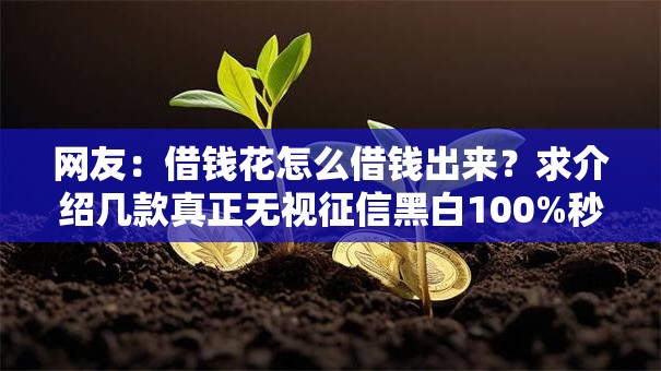 网友:借钱花怎么借钱出来?求介绍几款真正无视征信黑白100%秒下网贷 网友:借钱花怎么借钱出来?求介绍几款真正无视征信黑白100%秒下网贷