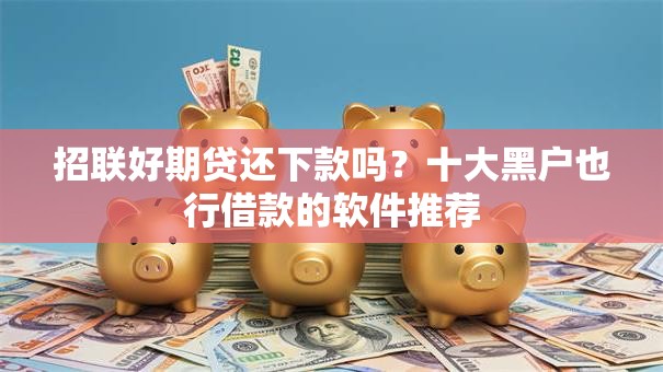 招联好期贷还下款吗？十大黑户也行借款的软件推荐
