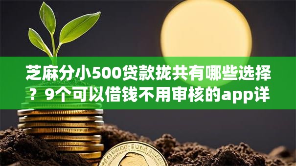 芝麻分小500贷款拢共有哪些选择?9个可以借钱不用审核的app详解 芝麻分小500贷款拢共有哪些选择?9个可以借钱不用审核的app详解