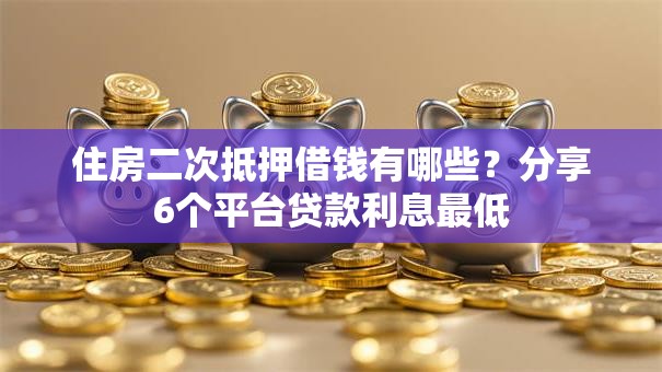 住房二次抵押借钱有哪些?分享6个平台贷款利息最低 住房二次抵押借钱有哪些?分享6个平台贷款利息最低