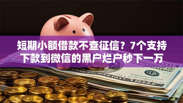短期小额借款不查征信?7个支持下款到微信的黑户烂户秒下一万 短期小额借款不查征信?7个支持下款到微信的黑户烂户秒下一万