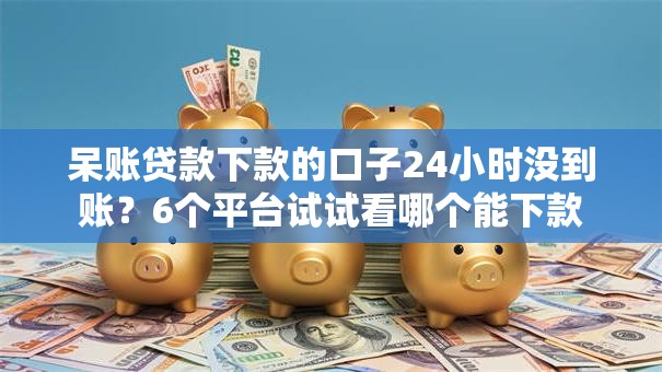 呆账贷款下款的口子24小时没到账？6个平台试试看哪个能下款