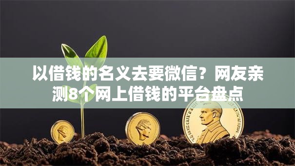 以借钱的名义去要微信?网友亲测8个网上借钱的平台盘点 以借钱的名义去要微信?网友亲测8个网上借钱的平台盘点