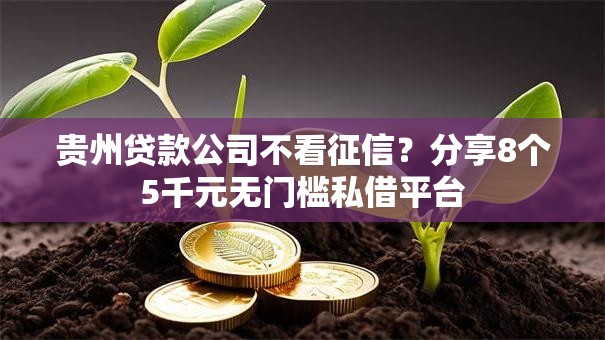 贵州贷款公司不看征信?分享8个5千元无门槛私借平台 贵州贷款公司不看征信?分享8个5千元无门槛私借平台
