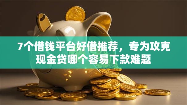 7个借钱平台好借推荐，专为攻克现金贷哪个容易下款难题