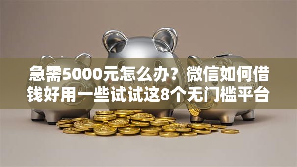 急需5000元怎么办？微信如何借钱好用一些试试这8个无门槛平台