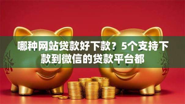 哪种网站贷款好下款?5个支持下款到微信的贷款平台都 哪种网站贷款好下款?5个支持下款到微信的贷款平台都
