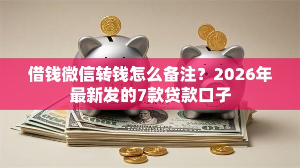 借钱微信转钱怎么备注?2026年最新发的7款贷款口子 借钱微信转钱怎么备注?2026年最新发的7款贷款口子