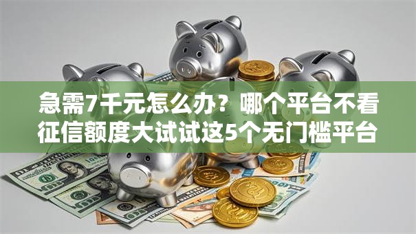 急需7千元怎么办?哪个平台不看征信额度大试试这5个无门槛平台 急需7千元怎么办?哪个平台不看征信额度大试试这5个无门槛平台