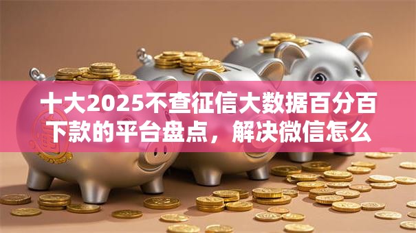 十大2025不查征信大数据百分百下款的平台盘点,解决微信怎么借钱跟熟人的问题 十大2025不查征信大数据百分百下款的平台盘点,解决微信怎么借钱跟熟人的问题