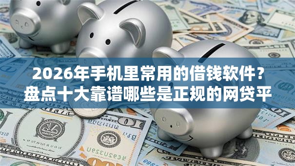 2026年手机里常用的借钱软件?盘点十大靠谱哪些是正规的网贷平台 2026年手机里常用的借钱软件?盘点十大靠谱哪些是正规的网贷平台