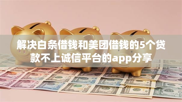 解决白条借钱和美团借钱的5个贷款不上诚信平台的app分享 解决白条借钱和美团借钱的5个贷款不上诚信平台的app分享