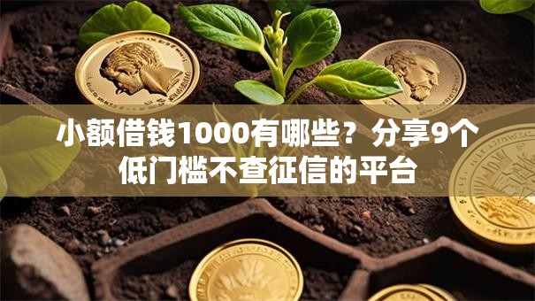 小额借钱1000有哪些?分享9个低门槛不查征信的平台 小额借钱1000有哪些?分享9个低门槛不查征信的平台