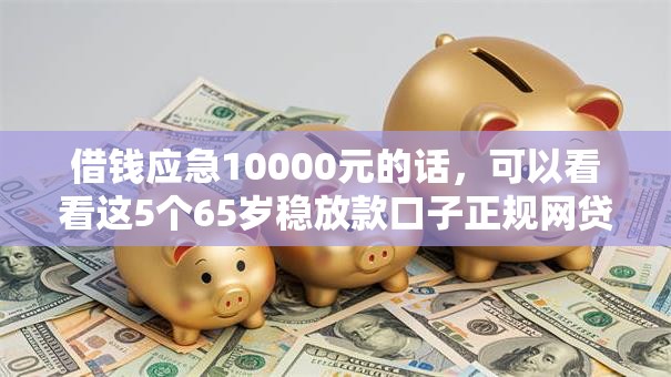 借钱应急10000元的话，可以看看这5个65岁稳放款口子正规网贷