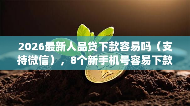 2026最新人品贷下款容易吗(支持微信),8个新手机号容易下款的app无私分享 2026最新人品贷下款容易吗(支持微信),8个新手机号容易下款的app无私分享