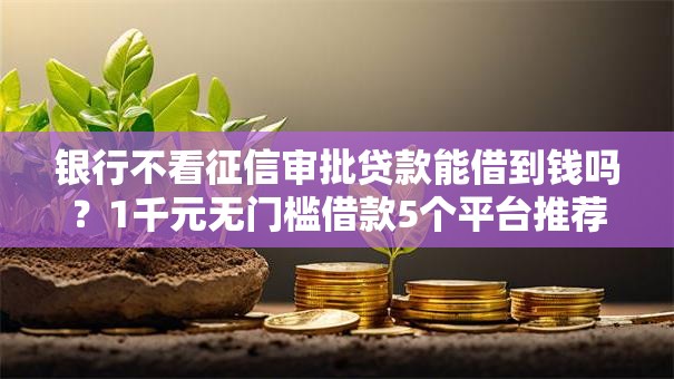 银行不看征信审批贷款能借到钱吗?1千元无门槛借款5个平台推荐 银行不看征信审批贷款能借到钱吗?1千元无门槛借款5个平台推荐