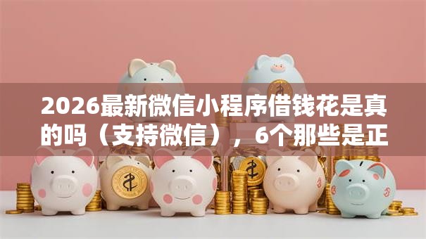 2026最新微信小程序借钱花是真的吗（支持微信），6个那些是正规的网贷平台无私分享