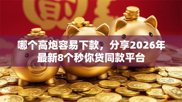 哪个高炮容易下款，分享2026年最新8个秒你贷同款平台