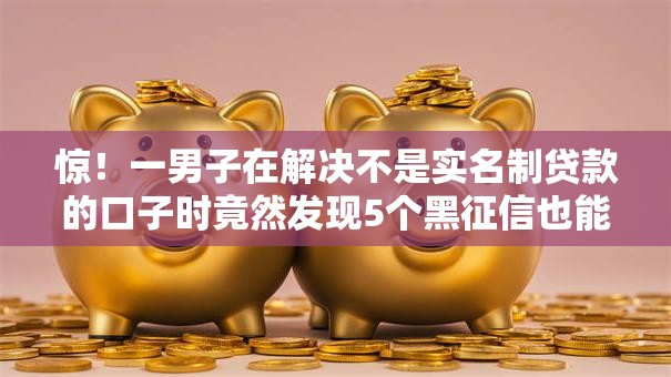 惊!一男子在解决不是实名制贷款的口子时竟然发现5个黑征信也能贷款的网贷口子,事后分享了出来 惊!一男子在解决不是实名制贷款的口子时竟然发现5个黑征信也能贷款的网贷口子,事后分享了出来