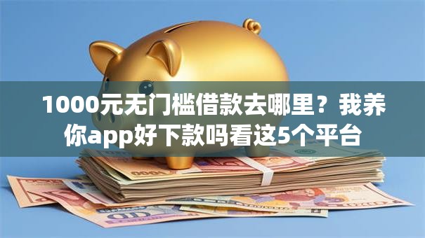 1000元无门槛借款去哪里?我养你app好下款吗看这5个平台 1000元无门槛借款去哪里?我养你app好下款吗看这5个平台