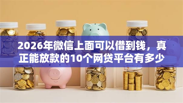 2026年微信上面可以借到钱，真正能放款的10个网贷平台有多少家推荐