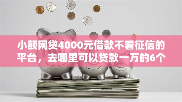 小额网贷4000元借款不看征信的平台，去哪里可以贷款一万的6个平台介绍