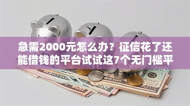 急需2000元怎么办？征信花了还能借钱的平台试试这7个无门槛平台