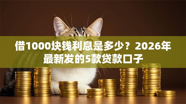 借1000块钱利息是多少?2026年最新发的5款贷款口子 借1000块钱利息是多少?2026年最新发的5款贷款口子