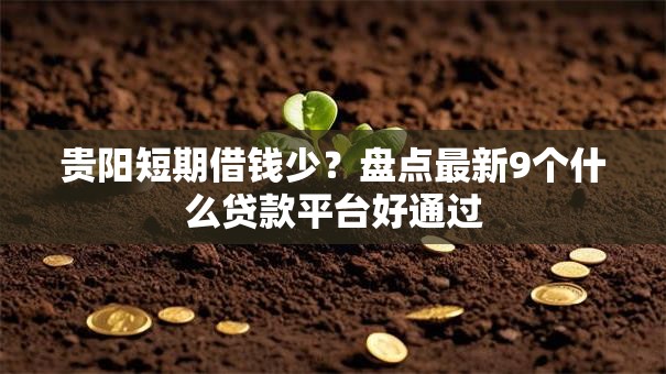 贵阳短期借钱少？盘点最新9个什么贷款平台好通过