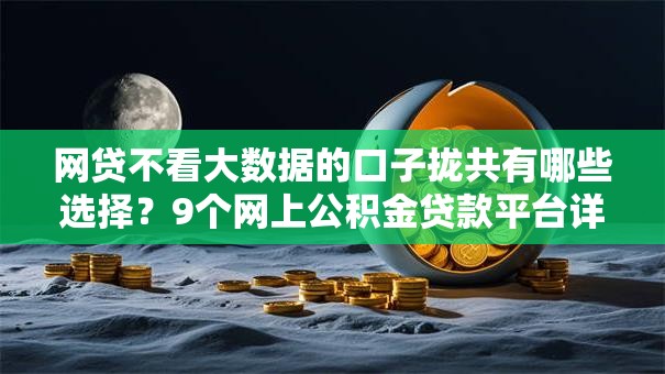 网贷不看大数据的口子拢共有哪些选择？9个网上公积金贷款平台详解