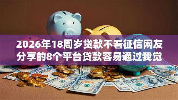 2026年18周岁贷款不看征信网友分享的8个平台贷款容易通过我觉得不错！